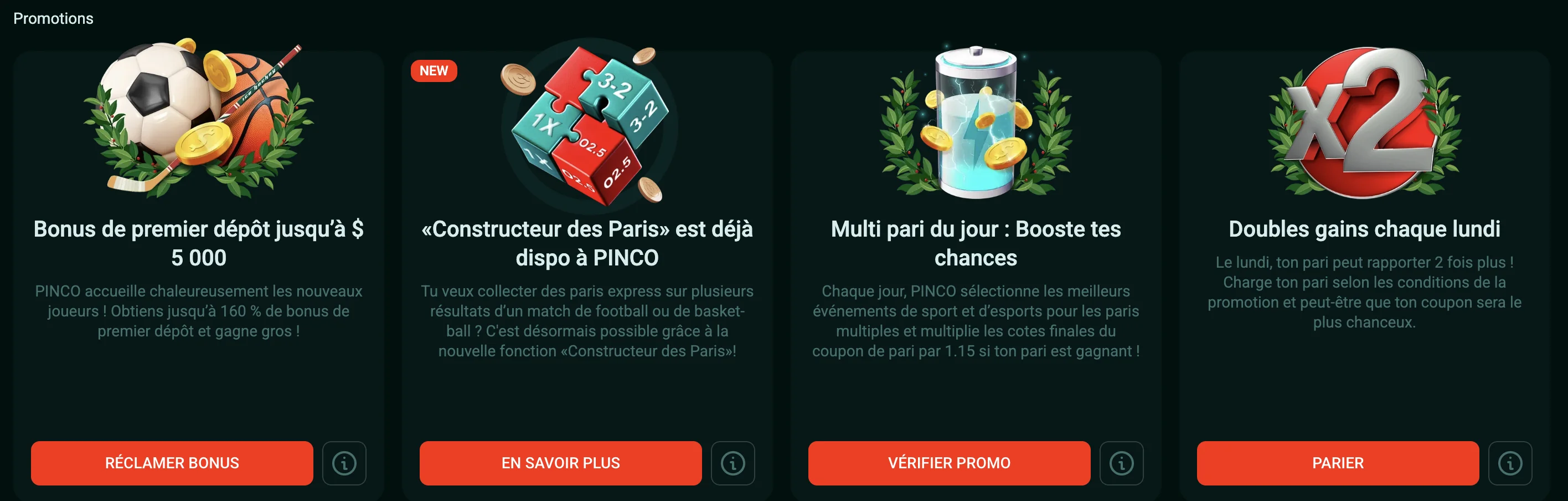 pinco pari promotions